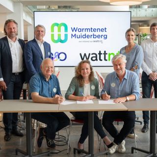 Ondertekening Intentieovereenkomst Warmtenet Muiderberg 