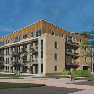 Impressie voor wooncomlex aan de Vivaldiweg, Bunschoten