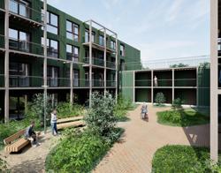 Circusterrein Hilversum artist impression binnentuin
