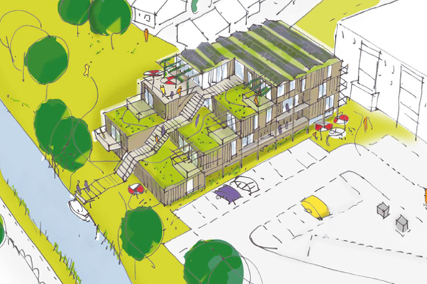 Veenacker Kortenhoef schetsontwerp